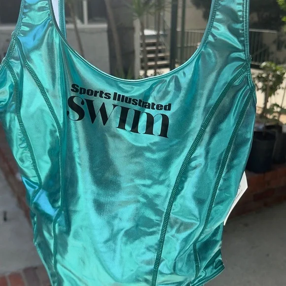 Nia Lynn by Nicole Williams English x Sports Illustrated Swimsuit Turquoise - Picture 4 of 9